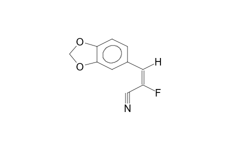 (E)-1-FLUORO-1-CYANO-2-(3,4-METHYLENEDIOXYPHENYL)ETHENE