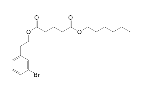 Glutaric acid, 2-(3-bromophenyl)ethyl hexyl ester