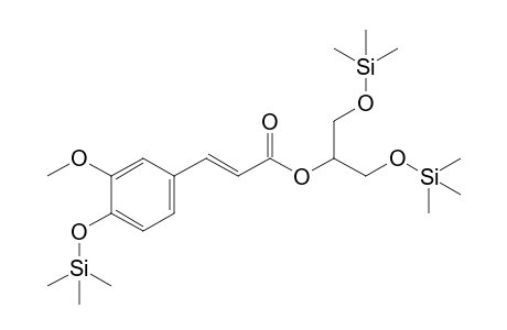 Glycerol <2-feruloyl->, tri-TMS