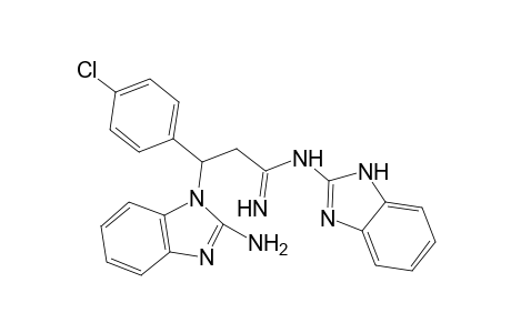 3-(2-AMINOBENZIMIDAZOL-1-YL)-3-(4-CHLOROPHENYL)-PROPIONIC-ACID-BENZIMIDAZOL-2-YLAMIDINE