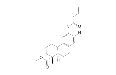 Methyl (1R,4aR,10aR)-6-butyramido-1,4a-dimethyl-7-amino-1,2,3,4,4a.9,10,10a-octahydrophenanthrene-1-carboxylate