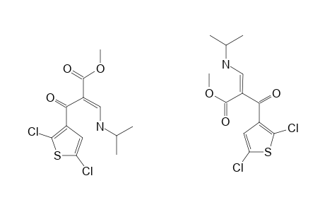 METHYL_3-N-(2-PROPYLAMINO)-2-(2,5-DICHLORO-3-THENOYL)-ACRYLATE5C;MIXTURE_OF_Z-_AND_E-ISOMER