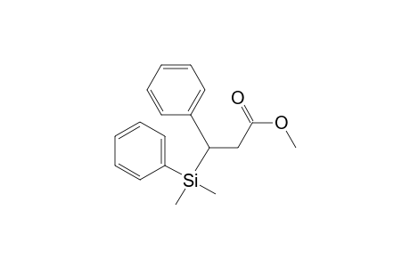 3-[dimethyl(phenyl)silyl]-3-phenyl-propionic acid methyl ester