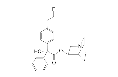 (R)-Azabicyclo[2.2.2]oct-3-yl (R)-.alpha.-Hydroxy-.alpha.-[4-(2-fluoroethyl)phenyl]benzeneacetate ((R,R)-FEtQNB)