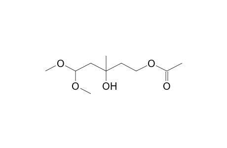 (3-hydroxy-5,5-dimethoxy-3-methyl-pentyl) acetate