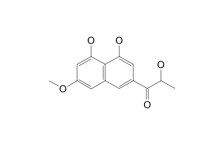 CHAETOATROSIN-A;1,8-DIHYDROXY-3(2-HYDROXYPROPIONYL)-6-METHOXYNAPHTHALENE