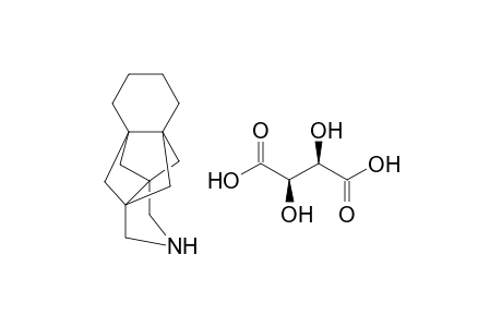 12-Azapentacyclo[6.5.1.1(3,10).0(1,10).0(3,8)]pentadecane (2R,3R)-Tartrate