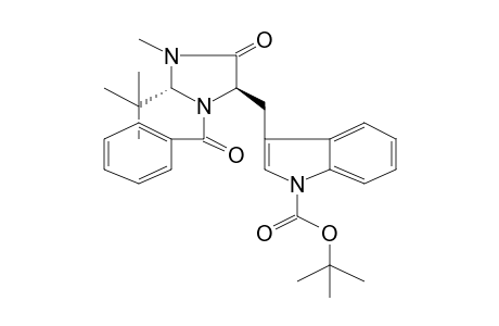 1H-Indole-1-carboxylic acid, 3-[[3-benzoyl-2-(1,1-dimethylethyl)-1-methyl-5-oxo-4-imidazolidinyl]methyl]-, 1,1-dimethylethyl ester, (2S-trans)-