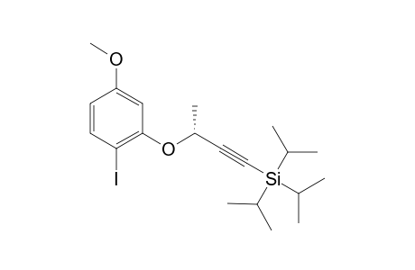 (+)-[(3R)-3-(2-Iodo-5-methoxyphenoxy)but-1-yn-1-yl][tris(1-methylethyl)]silane