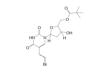 5-(2-bromovinyl)-1-[4-hydroxy-5-(hydroxymethyl)tetrahydro-2-furyl]uracil, pivalate (ester)