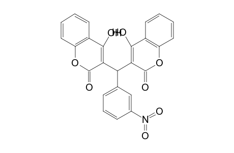 3,3'-(m-Nitrobenzylidene)-bis(4"-hydroxy-2H-[1]benzopyran-2-one]