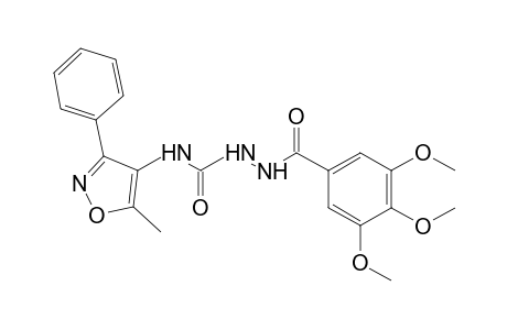 4-(5-methyl-3-phenyl-4-isoxazolyl)-1-(3,4,5-trimethoxybenzoyl)semicarbazide