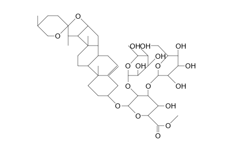 Diosgenin-3-O.alpha.-L-rhamnopyranosyl-(1-2)-ubeta-D-glucopyranosyl-(1-3)E-6-O-methyl.beta.-D-glucuronopyranosid