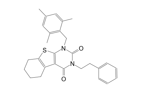 1-(mesitylmethyl)-3-(2-phenylethyl)-5,6,7,8-tetrahydro[1]benzothieno[2,3-d]pyrimidine-2,4(1H,3H)-dione