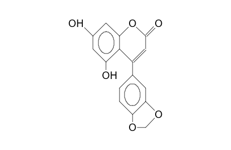 5,7-Dihydroxy-4-(3,4-methylenedioxy-phenyl)-coumarin