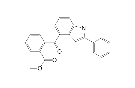 2-Phenyl-4-((o-methoxycarbonylphenyl)carbonyl)-indole