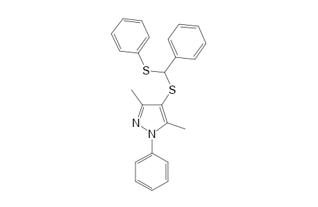 3,5-dimethyl-1-phenyl-4-{[alpha-(phenylthio)benzyl]trio}pyrazole