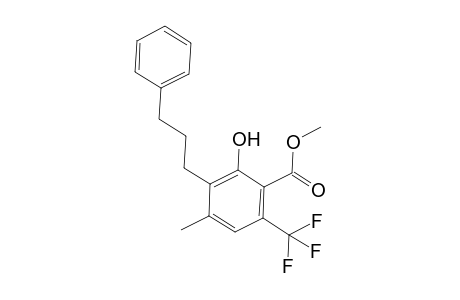 Methyl 2-hydroxy-4-methyl-3-(3-phenylpropyl)-6-(trifluoromethyl)benzoate