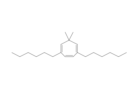 2,5-Dihexyl-7,7-dimethyl-1,3,5-cycloheptatriene