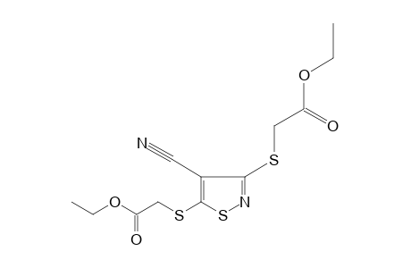 3,5-bis[(carboxymethyl)thio]-4-isothiazolecarbonitrile, diethyl ester