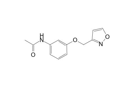 acetamide, N-[3-(3-isoxazolylmethoxy)phenyl]-