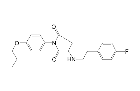 3-[2-(4-fluorophenyl)ethylamino]-1-(4-propoxyphenyl)pyrrolidine-2,5-dione