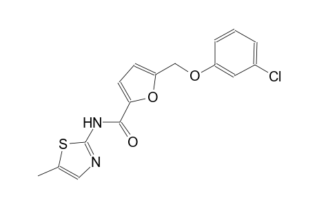 5-[(3-chlorophenoxy)methyl]-N-(5-methyl-1,3-thiazol-2-yl)-2-furamide