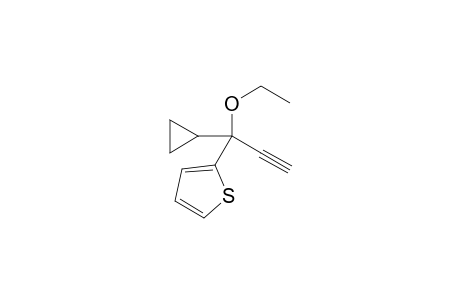 2-(1-Cyclopropyl-1-ethoxyprop-2-yn-1-yl)thiophene