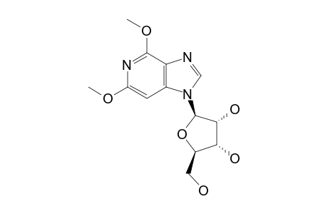2,6-DIMETHOXY-9-(BETA-D-RIBOFURANOSYL)-3-DEAZA-PURINE