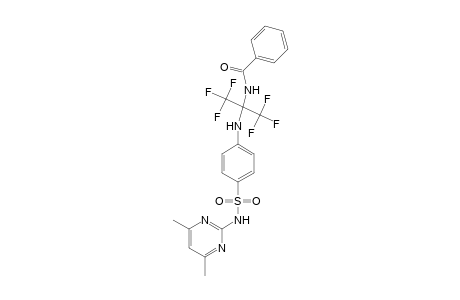 N1-(4,6-Dimethyl-2-pyrimidinyl)-N4-[1-benzamido-2,2,2-trifluoro-1-(trifluoromethyl)ethyl]sulfanilamide