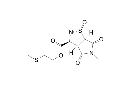 2H-Pyrrolo[3,4-d]isothiazole-3-carboxylic acid, hexahydro-5-methyl-3-[2-(methylthio)ethyl]-4,6-dioxo-, methyl ester, 1-oxide, (1.alpha.,3.beta.,3a.alpha.,6a.alpha.)-(.+-.)-