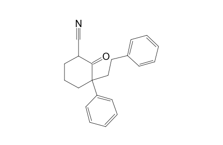 2-oxo-3-phenethyl-3-phenylcyclohexanecarbonitrile