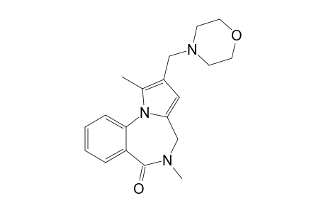 1,5-Dimethyl-2-(morpholin-4-ylmethyl)-4,5-dihydro-6Hpyrrolo[1,2-a][1,4]benzodiazepin-6-one