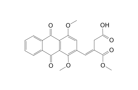 Methyl hydrogen 2-[(1',4'-dimethoxy-9',10'-dioxo-9',10'-dihydroanthracen-2'-yl)methylene]butanedioate