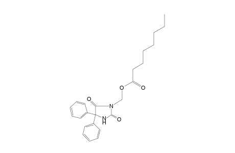 5,5-diphenyl-3-(hydroxymethyl)hydantoin, octanoate (ester)