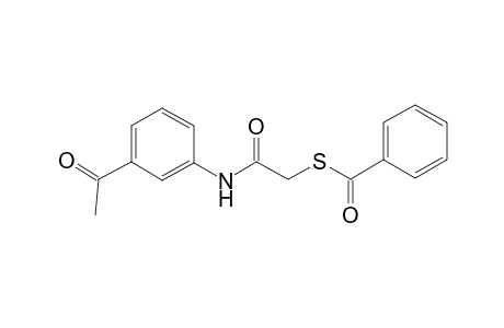 Acetamide, 2-benzoylthio-N-(3-acetylphenyl)-