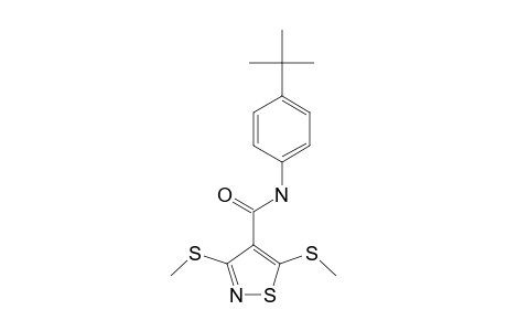 3,5-bis(methylthio)-4'-tert-4-isothiazolecarboxanilide