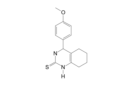 3,4,5,6,7,8-hexahydro-4-(p-methoxyphenyl)-2(1H)-quinazolinethione