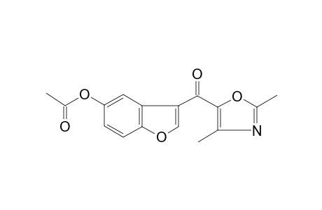 3-[(2,4-Dimethyl-1,3-oxazol-5-yl)carbonyl]-1-benzofuran-5-yl acetate