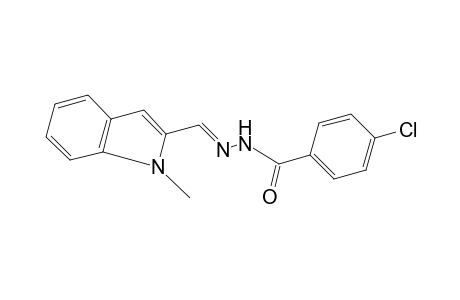 p-chlorobenzoic acid, [(1-methylindol-2-yl)methylene]hydrazide
