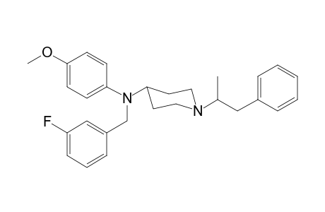 N-3-Fluorobenzyl-N-4-methoxyphenyl-1-(1-phenylpropan-2-yl)piperidin-4-amine