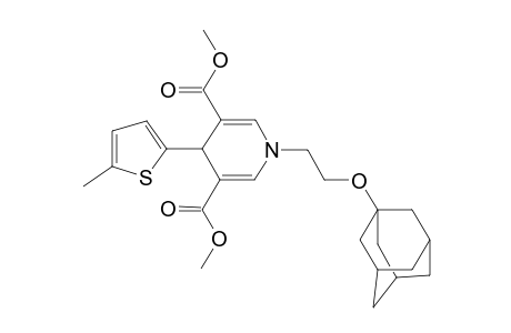 1-[2-(1-adamantyloxy)ethyl]-4-(5-methyl-2-thienyl)-4H-pyridine-3,5-dicarboxylic acid dimethyl ester