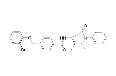 benzamide, 4-[(2-bromophenoxy)methyl]-N-(2,3-dihydro-1,5-dimethyl-3-oxo-2-phenyl-1H-pyrazol-4-yl)-