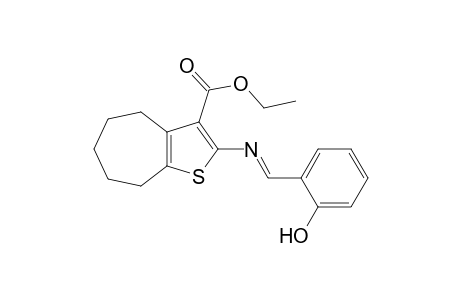 2-(salicylideneamino)-5,6,7,8 -tetrahydro-4H-cyclohepta[b]thiophene-3-carboxylic acid, ethyl ester