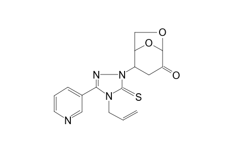 2-(4-allyl-3-(pyridin-3-yl)-5-thioxo-4,5-dihydro-1H-1,2,4-triazol-1-yl)-6,8-dioxabicyclo[3.2.1]octan-4-one