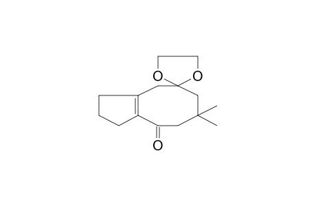Spiro[bicyclo[6.3.0]undec-1(8)-en-7-one-3,2'-(1',3'-dioxolane)], 5,5-dimethyl-