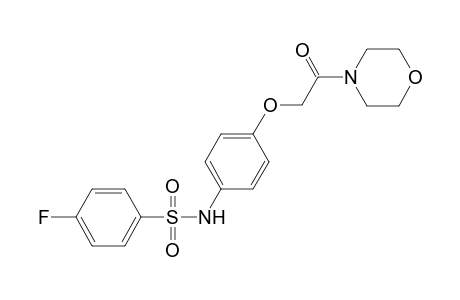 4-Fluoro-N-[4-(2-morpholin-4-yl-2-oxo-ethoxy)-phenyl]-benzenesulfonamide