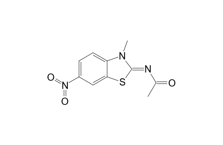 N-((2Z)-3-Methyl-6-nitro-1,3-benzothiazol-2(3H)-ylidene)acetamide