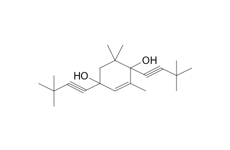 1,4-Bis-(3,3-dimethyl-but-1-ynyl)-2,6,6-trimethyl-cyclohex-2-ene-1,4-diol