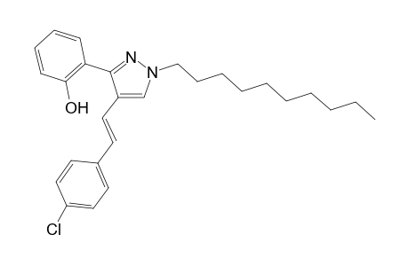 (E)-4-(4-Chlorostyryl)-1-decyl-3-(2-hydroxyphenyl)-1H-pyrazole